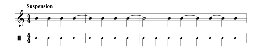 Suspension syncopation example